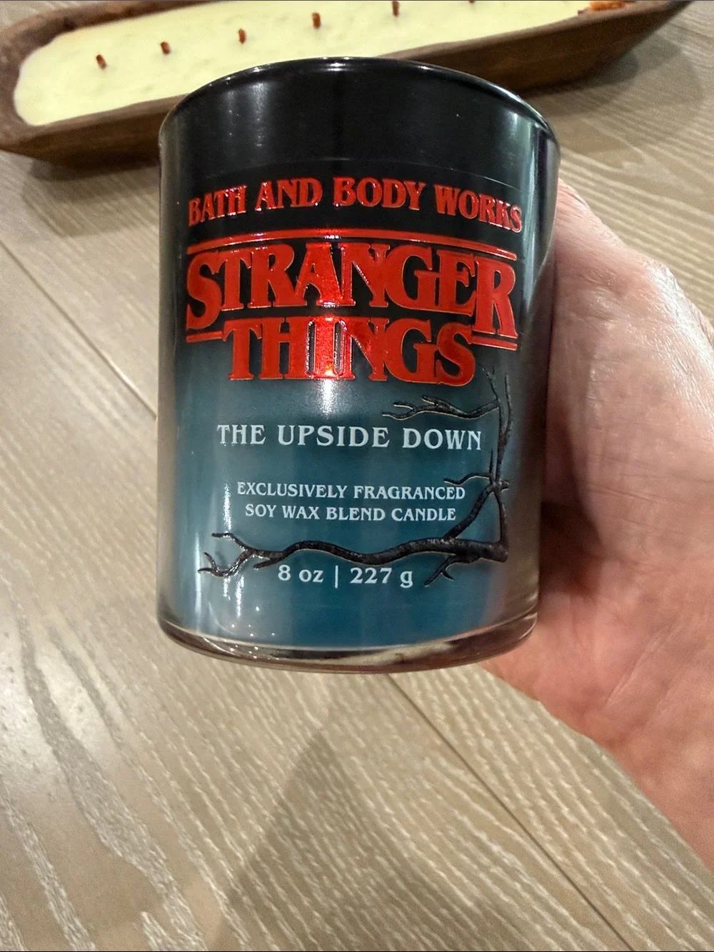 Bath & Body Works Stranger Things Candle - Black, Blue, Red